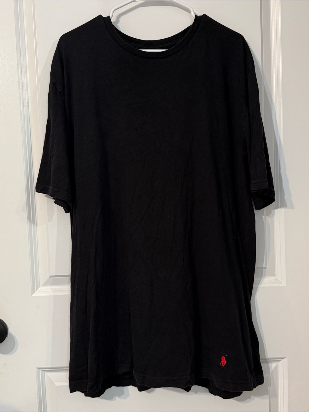 Polo Ralph Lauren Black Crewneck T-Shirt Red Pony Logo Men’s 2XT Big & Tall
